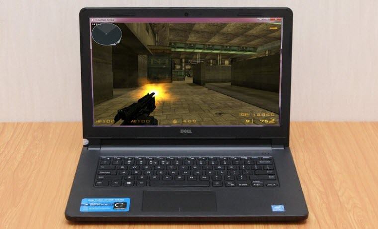 Máy 14 inch với kích thước màn hình và độ phân giải HD giúp hiển thị màu sắc trung thực