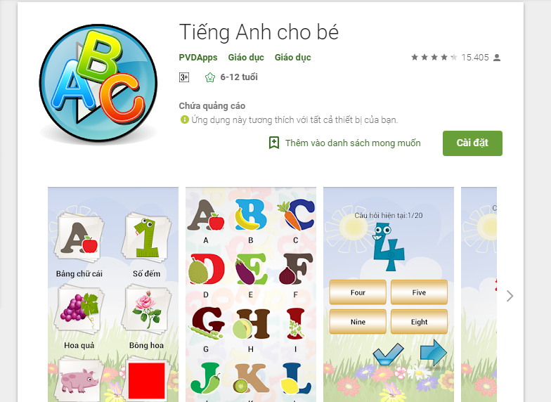 Top 10 Phần Mềm Học Tiếng Anh Dễ Hiểu Cho Bé Tại Nhà, Hình Ảnh Sinh Động Và Thú Vị