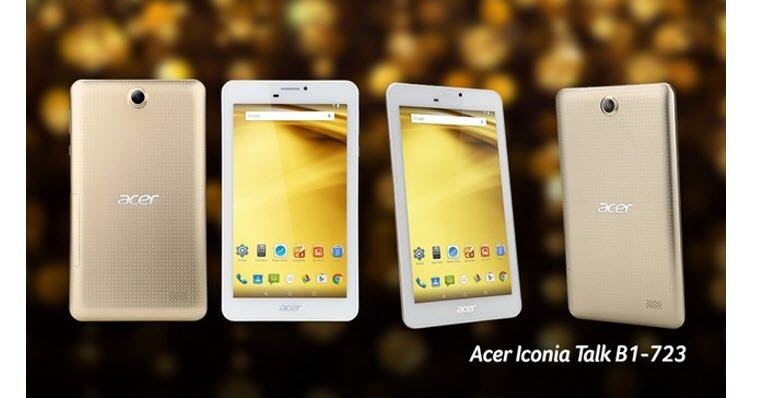 Máy tính bảng Acer Iconia B1-723 khá nhỏ gọn và sang trọng