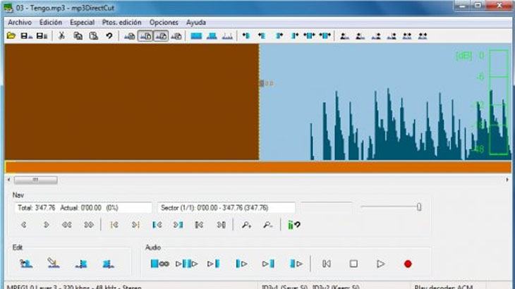 Phần mềm Mp3DirectCut