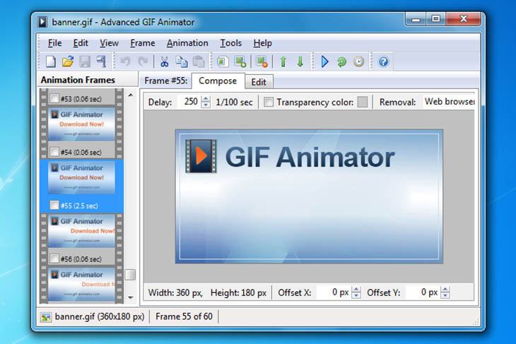 Trình tạo ảnh động GIF nâng cao