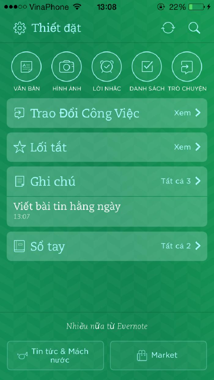 Evernote là ứng dụng ghi chú hàng đầu hiện nay