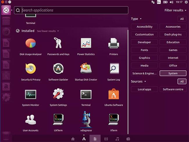 Điều hướng đến Ubuntu Dash