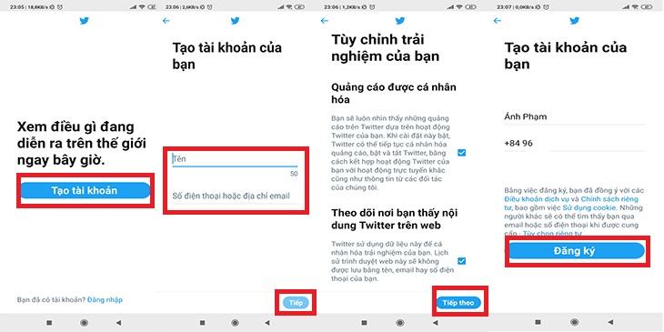 Cách tạo tài khoản Twitter