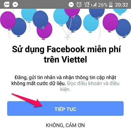 Với Viettel, người dùng có thể lướt Facebook miễn phí qua 3G / 4G
