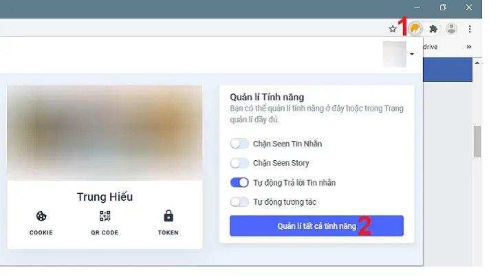 Chọn Quản lý tất cả các tính năng