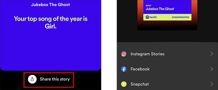 Sau khi chia sẻ, bạn sẽ có tùy chọn để tiếp tục chia sẻ qua Facebook hoặc Instagram
