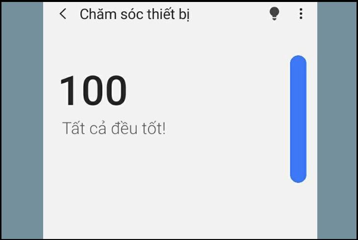 Đi tới Cài đặt và chọn Chăm sóc thiết bị