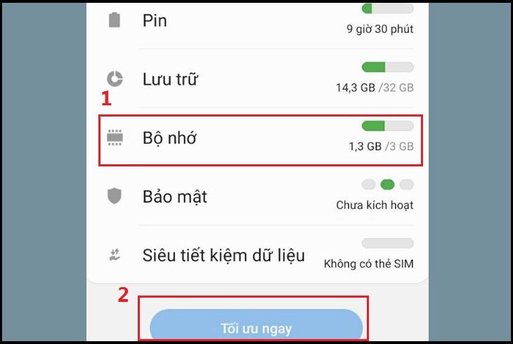 Nhấp vào nút Optimize Now để xóa dung lượng ổ đĩa