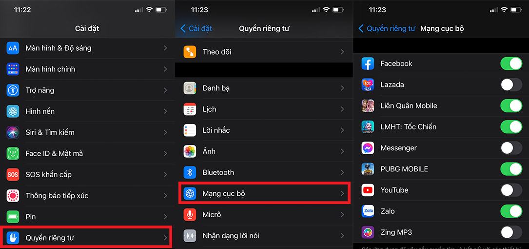 Chặn quyền truy cập vào mạng cục bộ