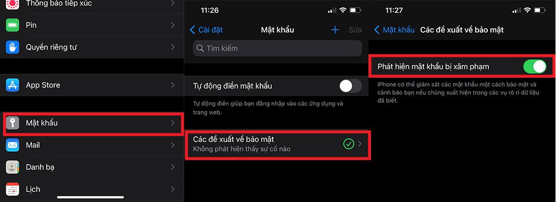 Mật khẩu không đủ mạnh