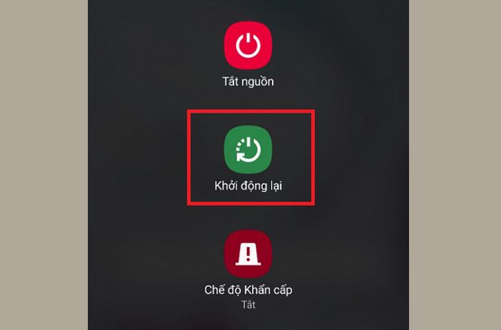 Nhấp vào Khởi động lại và chờ máy tính hoạt động 