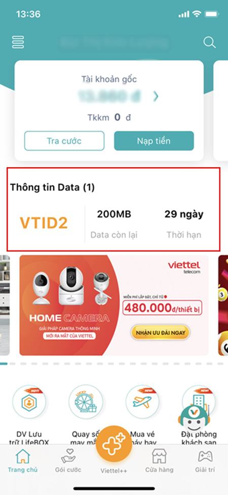 Xem lưu lượng truy cập còn lại 