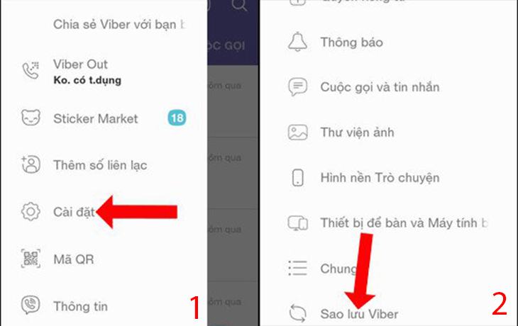 Làm thế nào để sao lưu tin nhắn Viber Android