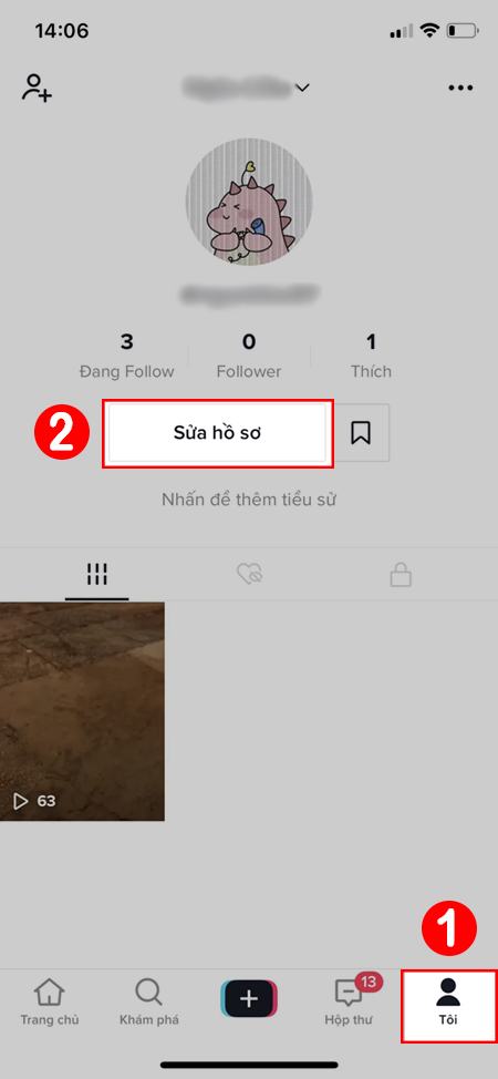 Cách chỉnh sửa hồ sơ trên TikTok