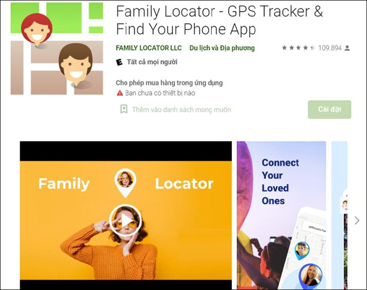 Phần mềm định vị gia đình - GPS Tracker