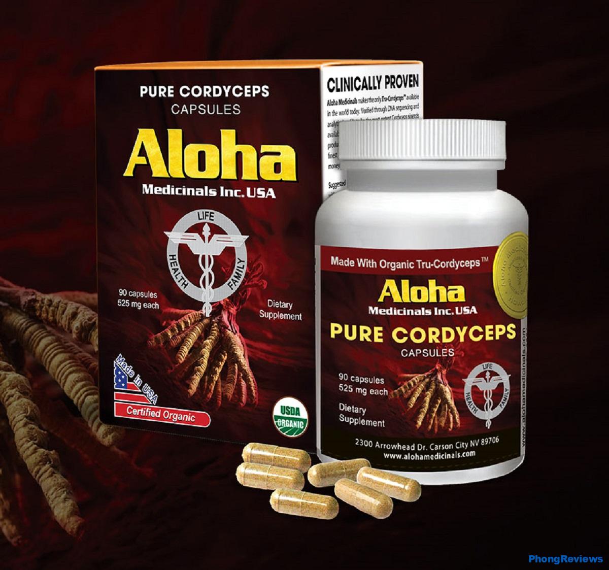 Đông trùng hạ thảo Aloha Cordyceps có tốt không? Mua ở đâu?
