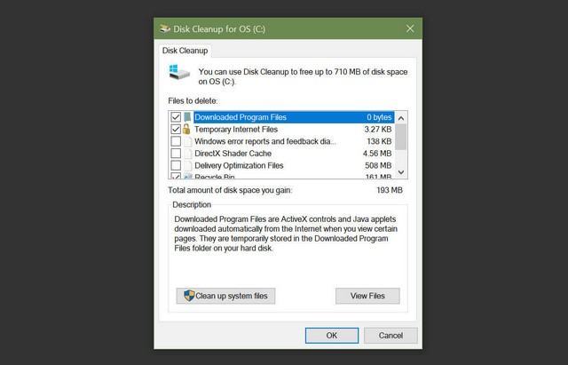 Phần mềm Disk Cleanup