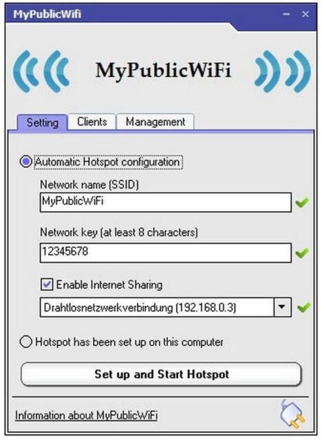 Phần mềm MyPublicWiFi