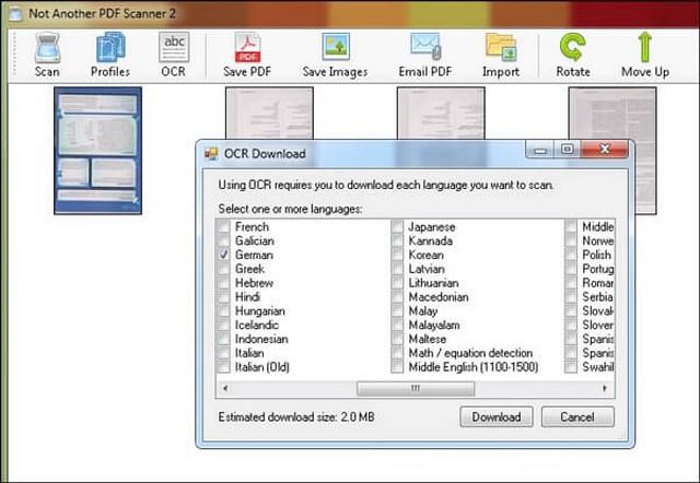 Phần mềm Not Another PDF Scanner 2