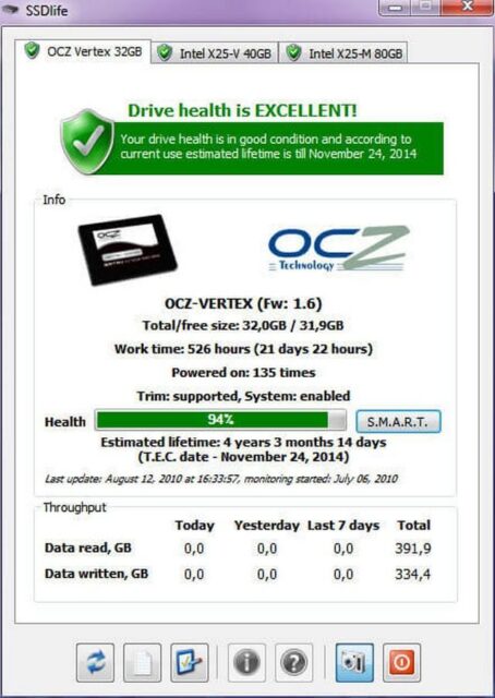 Phần mềm SSD Life