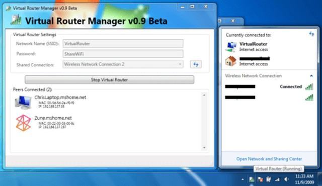 Phần mềm Virtual Router/ Virtual Router Manager