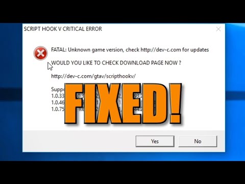 HƯỚNG DẪN FIX LỖI SCRIPT HOOK V CRITICAL ERROR – GTA V mới 2023 HƯỚNG DẪN FIX LỖI SCRIPT HOOK V CRITICAL ERROR – GTA V mới 2023